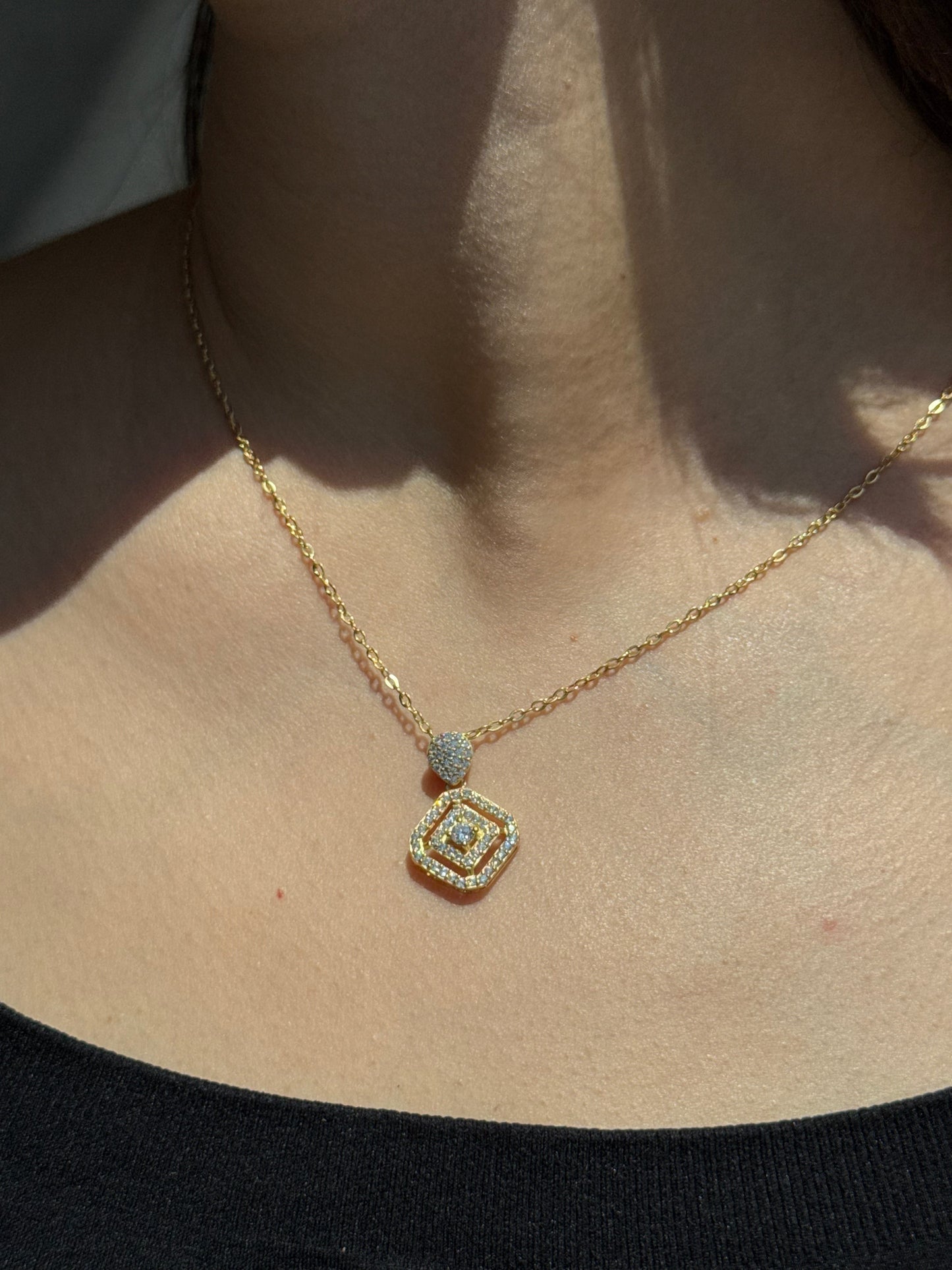 Zircon Hexa Necklace