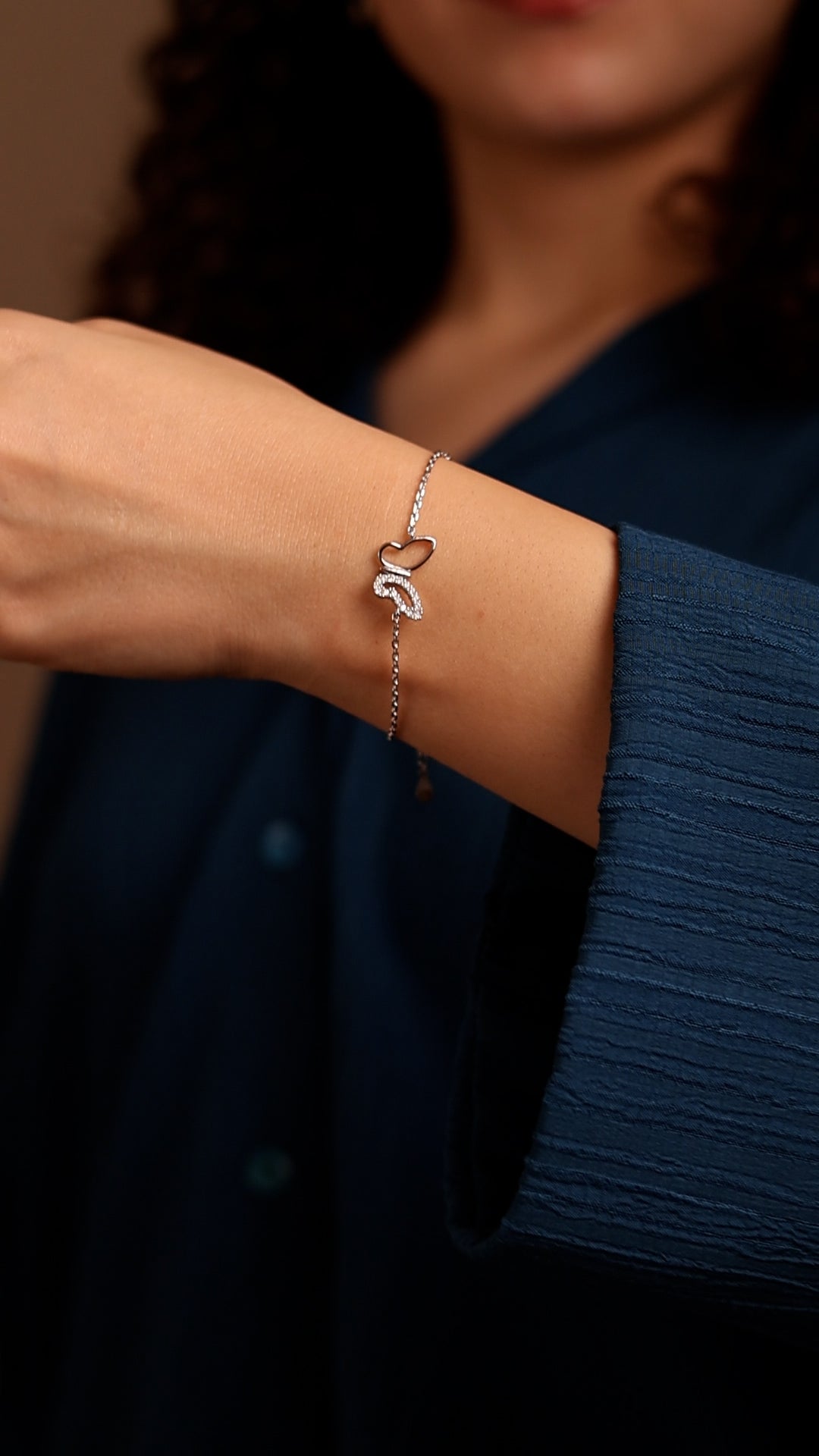 Outlined Butterfly Bracelet