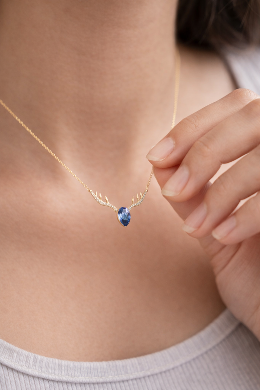 Reindeer Drop Necklace