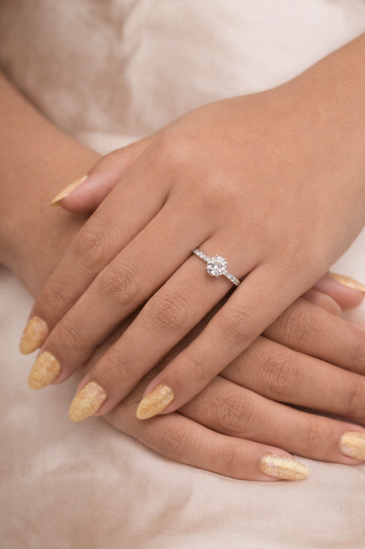 Round Moissanite Ring