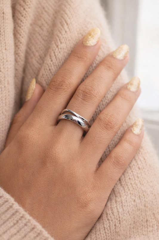 Organic Silver Ring