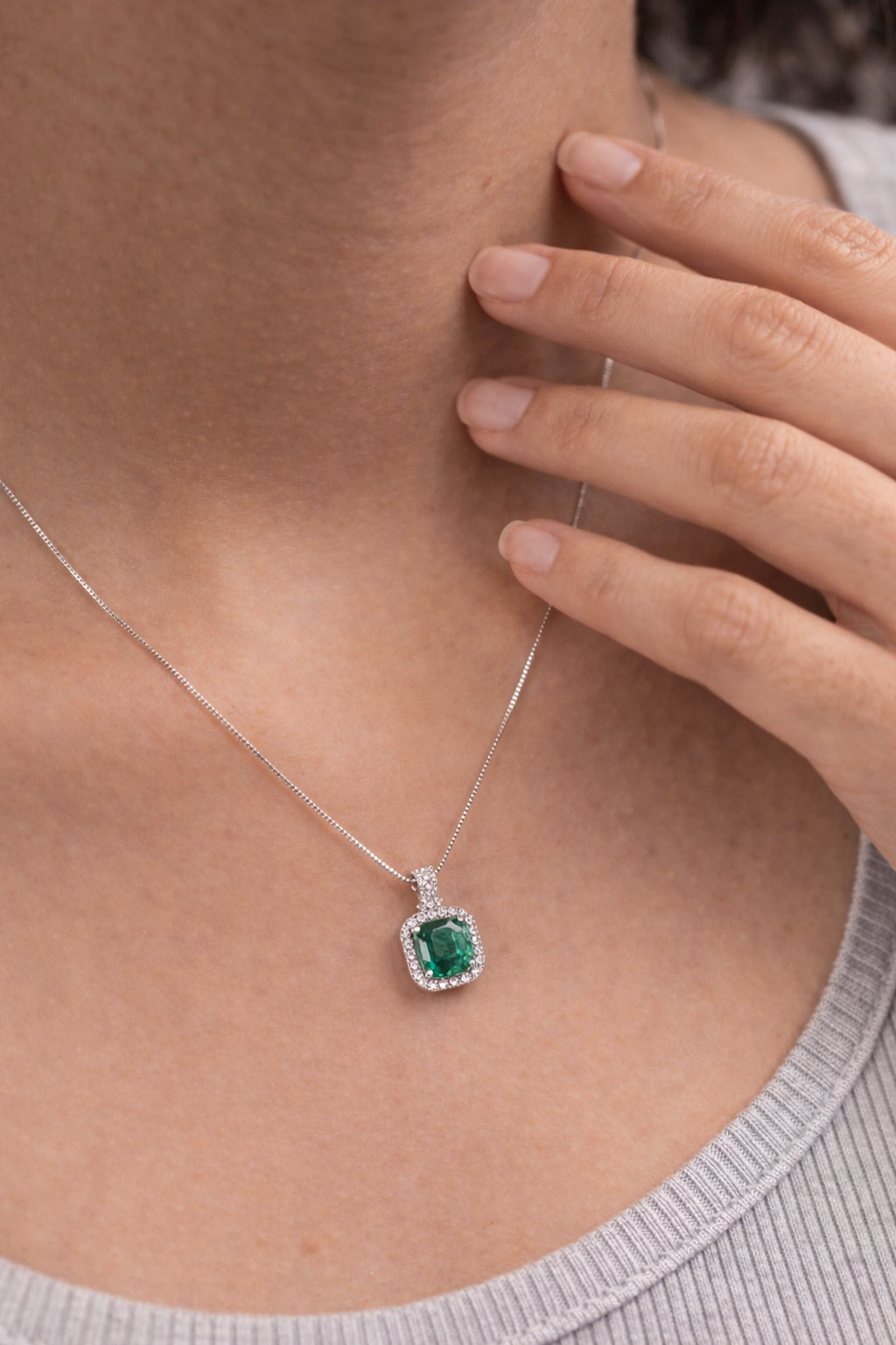 Cubic Crystals Necklace