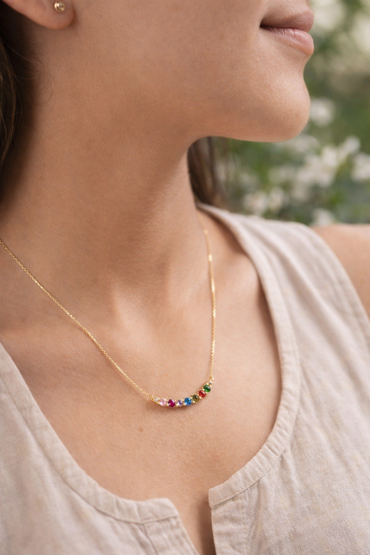 Colored Crystals Necklace