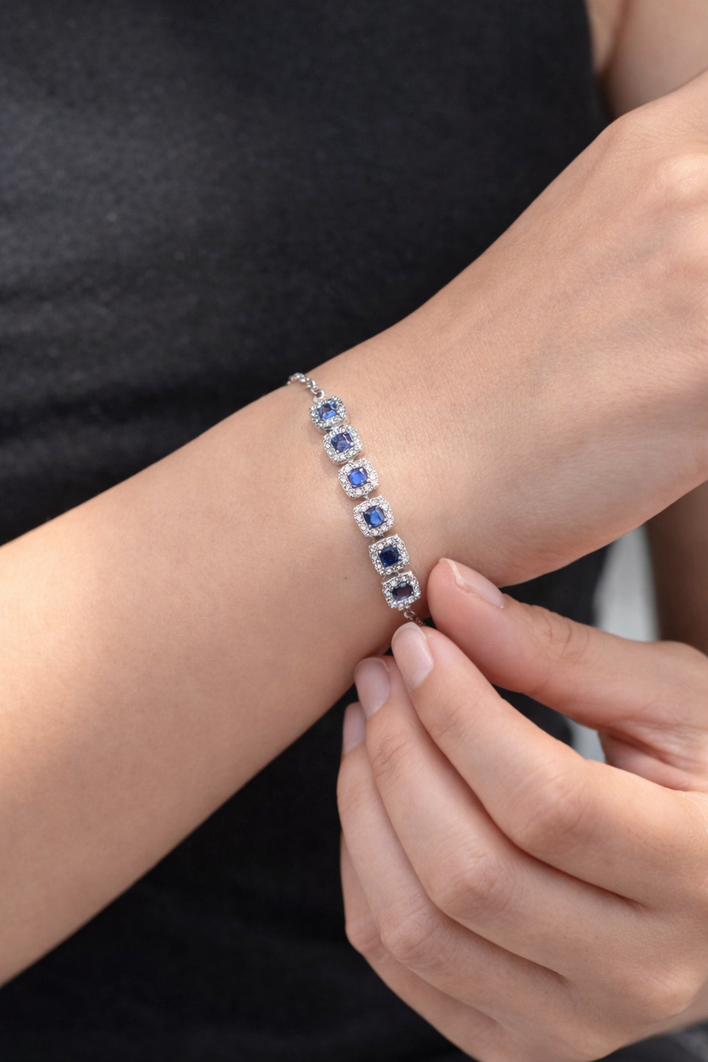 Sapphire Tennis Bracelet