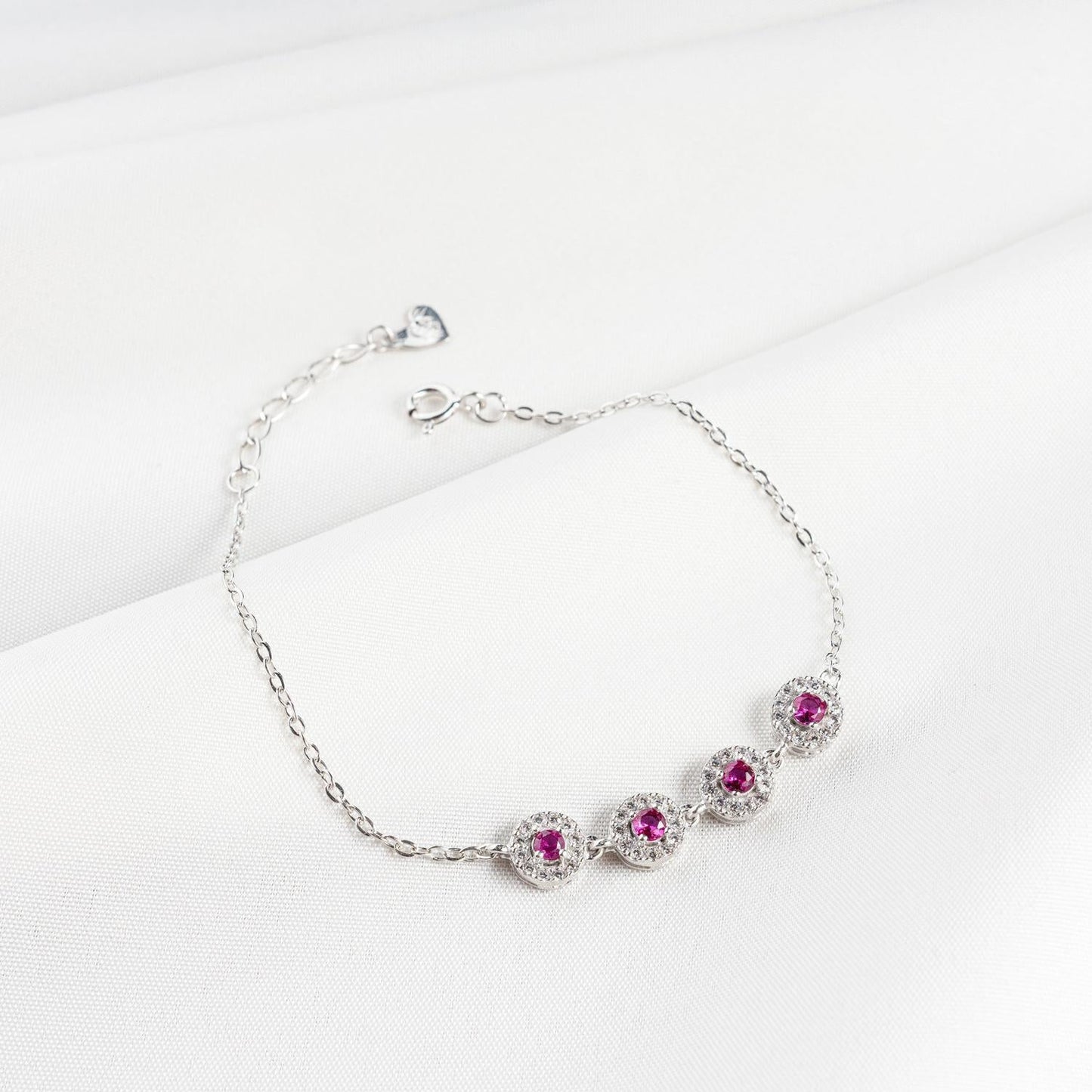 Circular Diamond Chain Bracelet