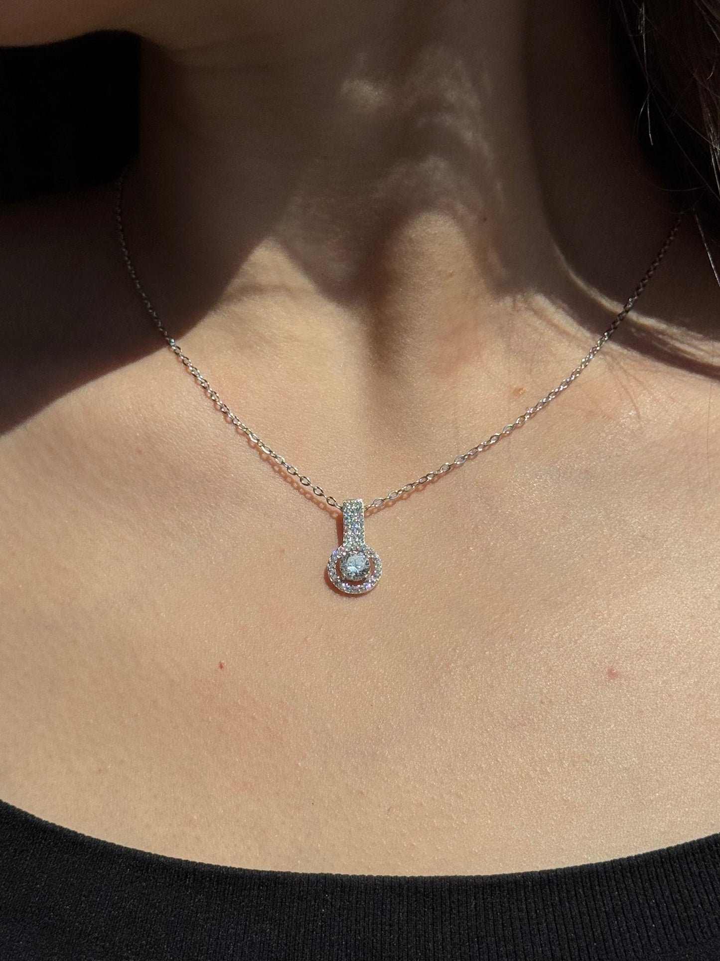 Zircon Elliptical Necklace