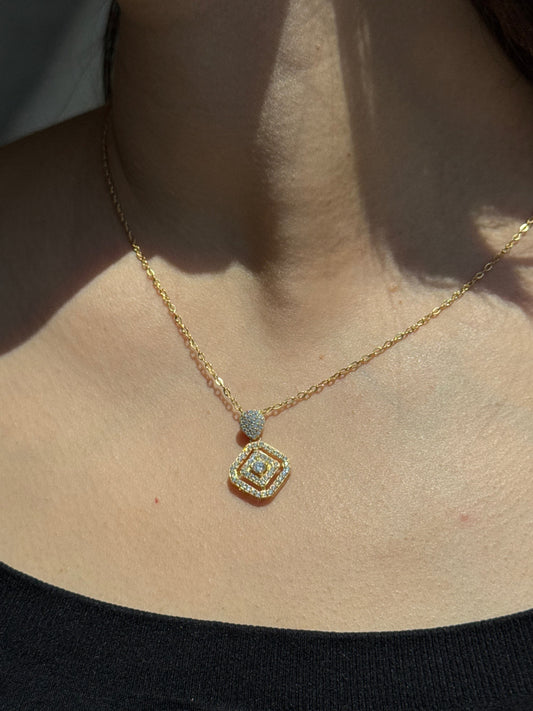 Zircon Hexa Necklace