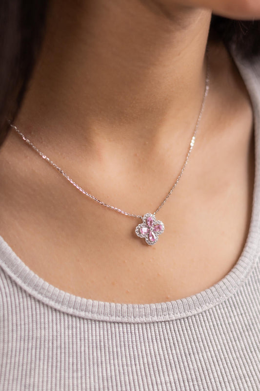 Zircon Flower Necklace