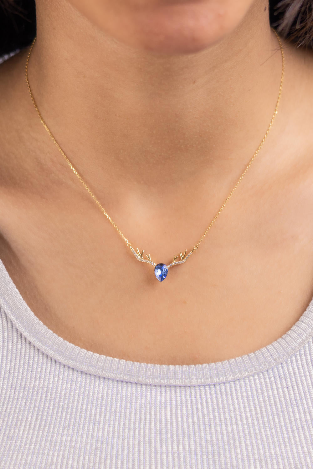 Reindeer Drop Necklace