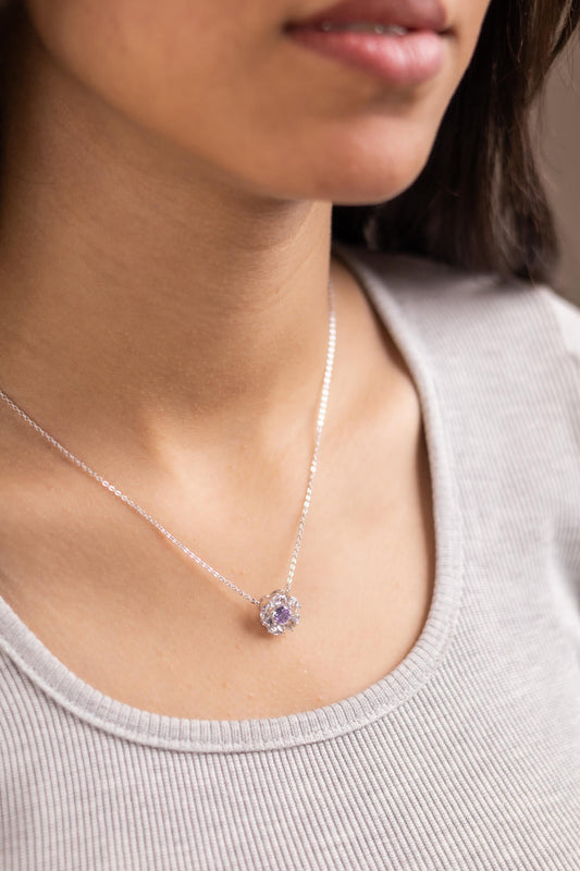 Crystal Atom Neckalce