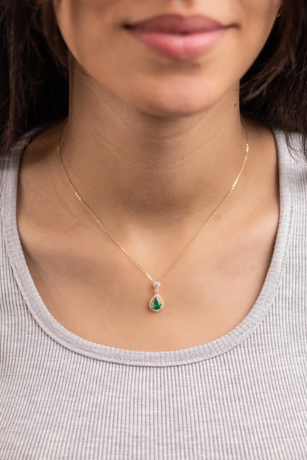 Colored Water Drop Necklace