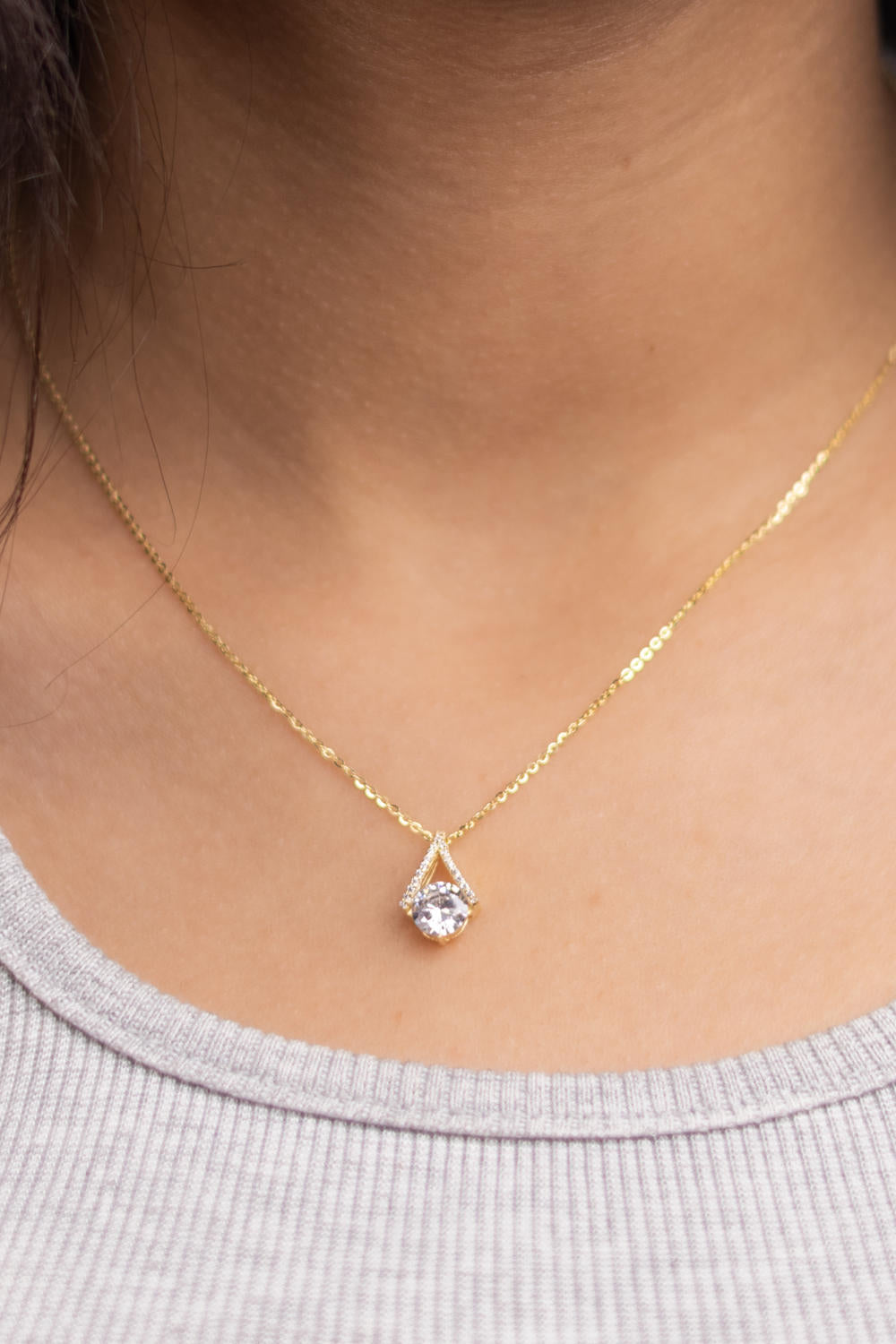 3D Teardrop Necklace