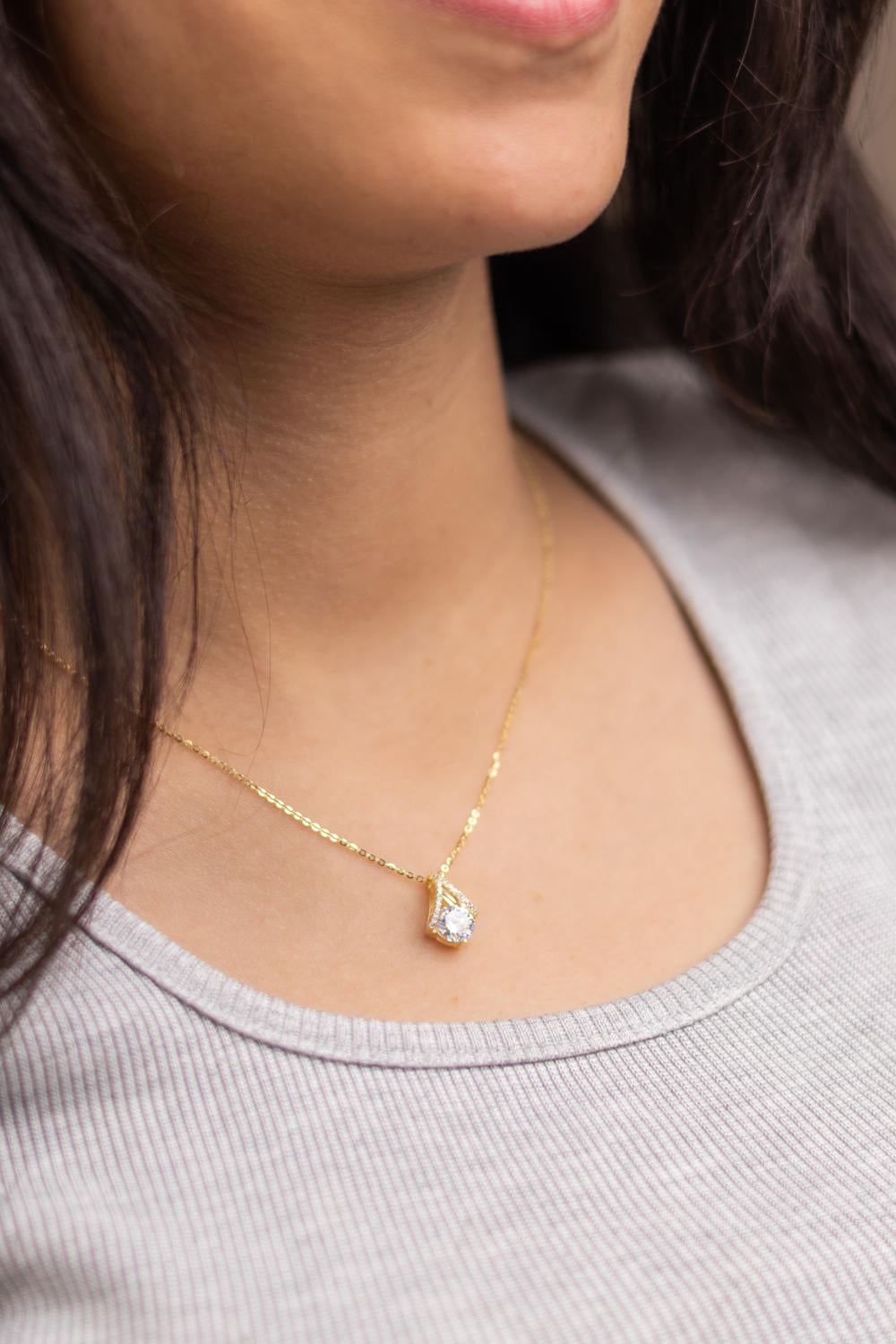 3D Teardrop Necklace
