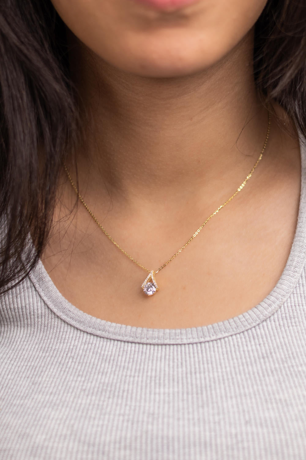 3D Teardrop Necklace