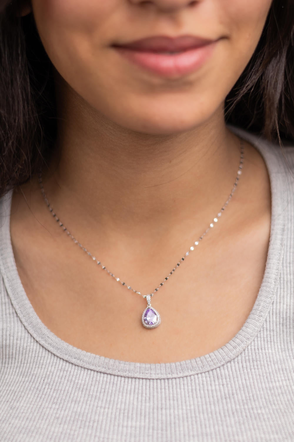 Colored Water Drop Necklace