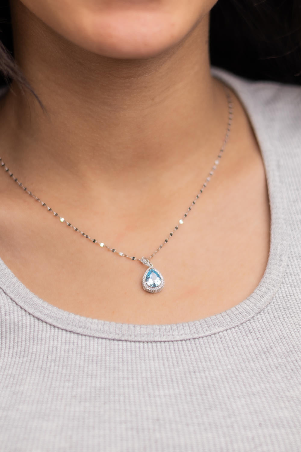 Colored Water Drop Necklace
