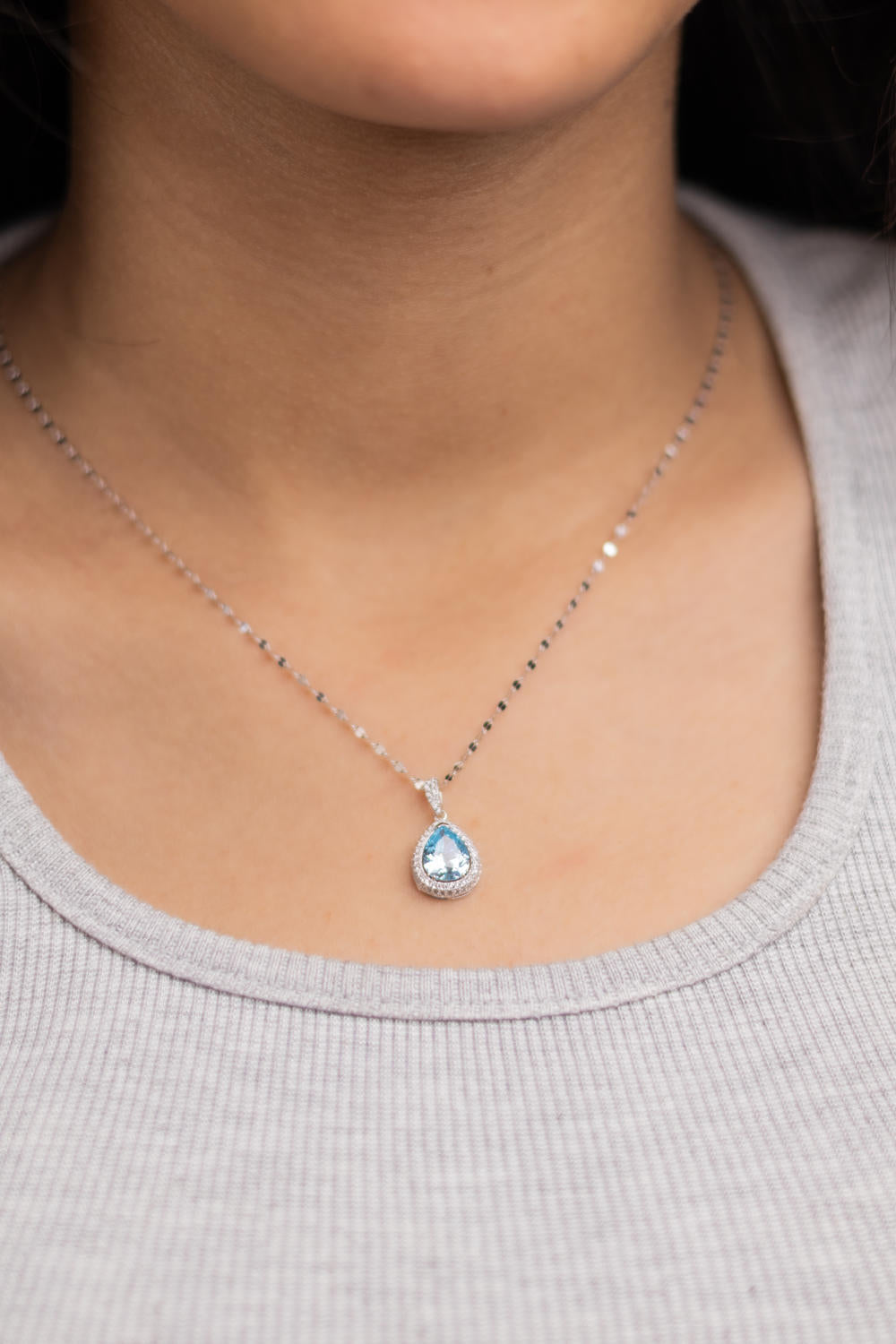 Colored Water Drop Necklace