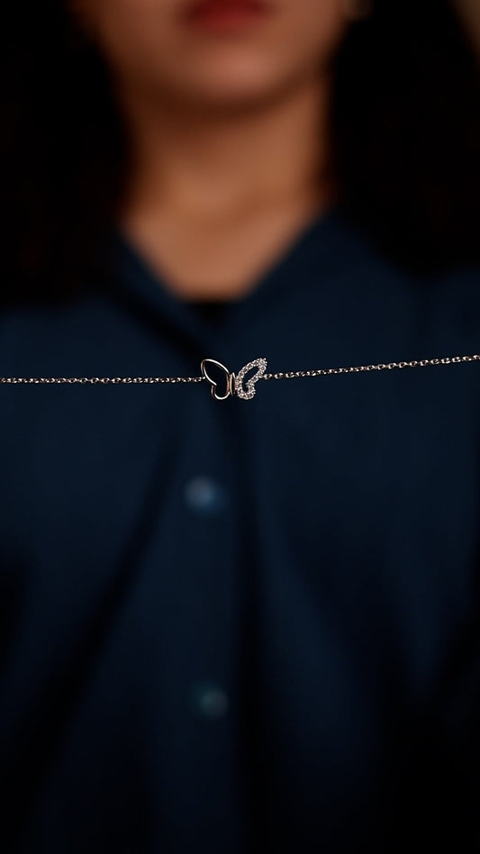 Outlined Butterfly Bracelet