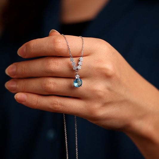 Azure Drop Necklace